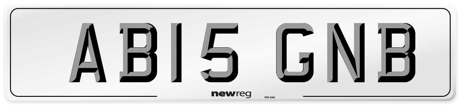 AB15 GNB Number Plate from New Reg